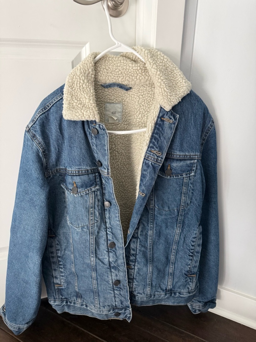 H&M Cream Sherpa Interior Jacket